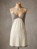 Floral Lace Trim Nightgown | V-Neck Sleepwear