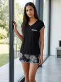 Tropical Short Style Pajama Set | Printed PJ Set