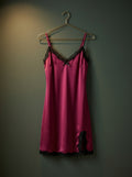 Lace Trim Satin Nightgown | Elegant V-Neck Style